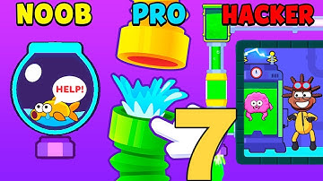 NOOB vs PRO vs HACKER in Flow Legends - All Levels Gameplay, New Game (Android, iOS)