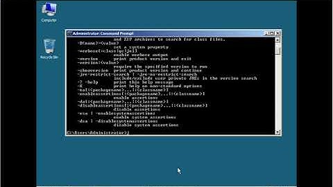 How to check your Java 2 Software Development Kit J2SDK on Windows Server 2008