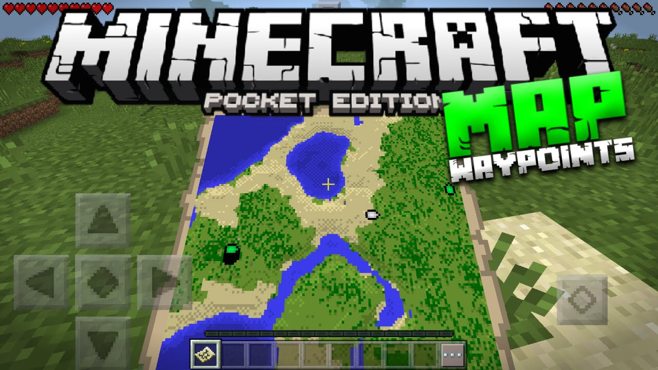 How do you make a map marker in Minecraft PE?