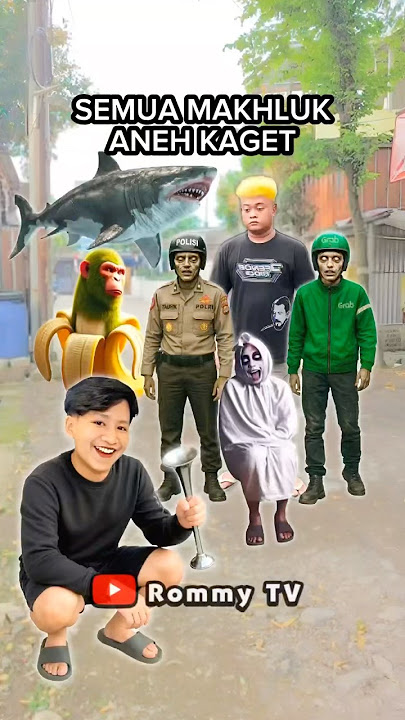 ALL THE STRANGE CREATURES ARE SHOCKED!! Telolet Bus Horn Prank #shorts #basuri