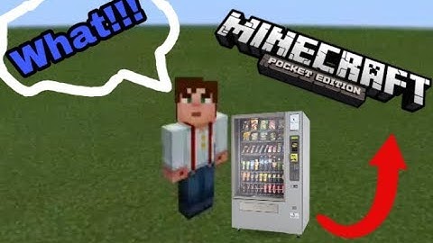 MCPE|how to make a vending machine!  command block creation