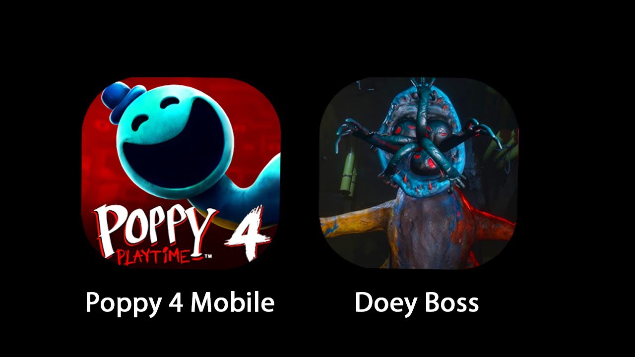 Poppy Playtime Chapter 4 Mobile,Doey Boss,JUMPSCARES & ENDINGS.