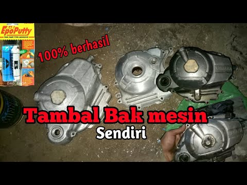 Cara nyatuin Crankcase yang patah/retak tanpa di las. 