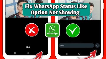 How to Fix WhatsApp Status Like Button Option Not Showing Problem 2024