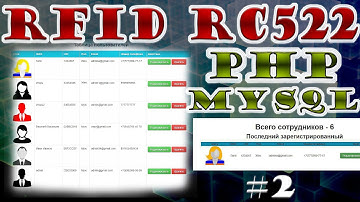 RFID считыватель подключение доступ MySQL. ESP проекты.