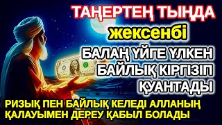 картинка: жексенбі Балаң миллиондап ақша тауып ата анасын қатты қуантады,шыққан бүкіл тілегің орындалады