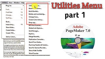 Page Maker Me Utilities Menu Ke Plug In Command  /Part 1/Page Maker Video