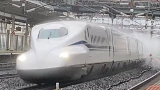 【通過】JR東海N700Sのぞみ号　新大阪行き　米原駅通過！