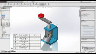What top level only, parts only and indented mean in the SOLIDWORKS BOM
