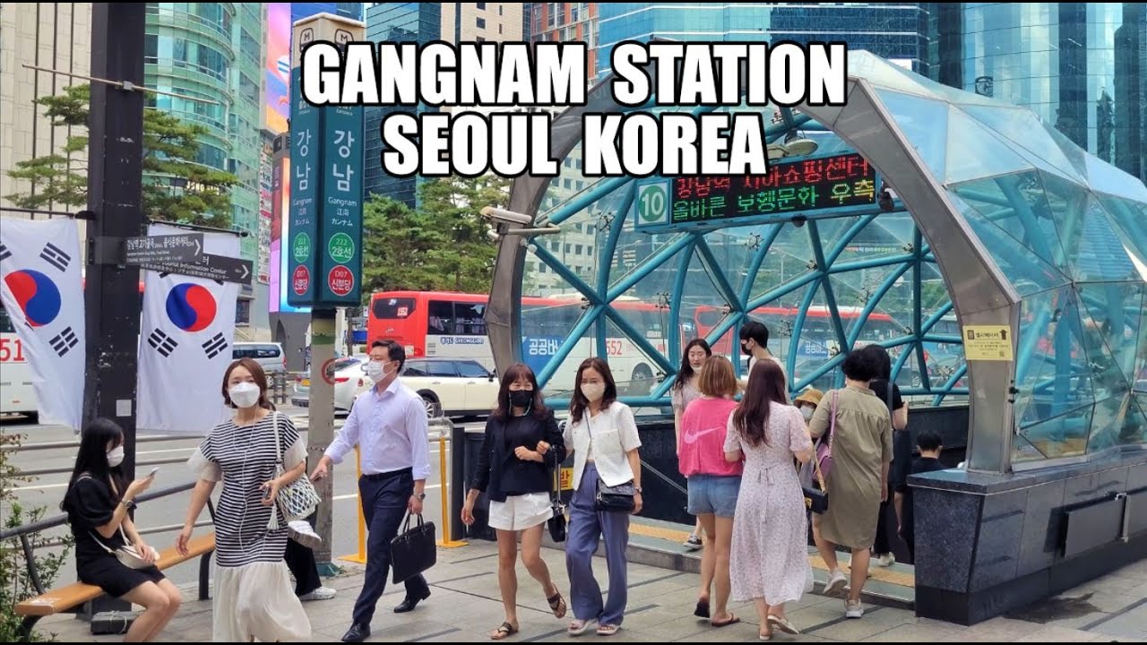 [4K] 🇰🇷🇨🇦 GANGNAM Station Walking Tour | Most Famous Place in Gangnam Seoul Korea | Travel Seoul