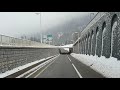 Cabin Truck View__Highway of Mont Blanc (Mont Blanc Tunnel full View) Chamonix--Courmayeur