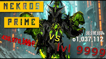 [WARFRAME] Nekros Prime Shadows Vs |  Steel Path Build |vs Level 9999 | | MILLIONS OF DAMAGE !!
