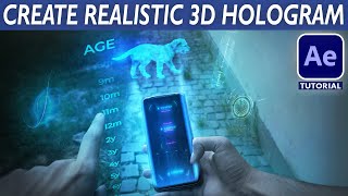 ADVANCED 3D PHONE HOLOGRAM - After Effects VFX Tutorial screenshot 5