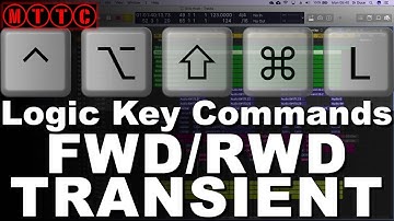Logic Pro X Key Commands: Forward & Rewind by Transient