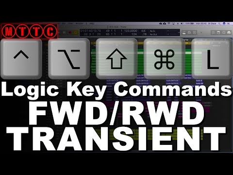 Logic Pro X Key Commands: Forward & Rewind by Transient