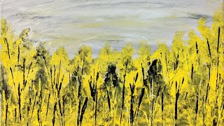 abstract finger beginners painting landscape easy