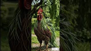 ROOSTERS+TREES|Hybrid AI #animalhybrid #aicreatures #shorts