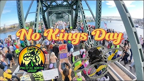 Portland’s No Kings Day March - Through the Eyes of a Tiny FPV Drone