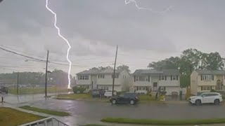 Worker struck by lightning in Woodbridge, NJ revived by hero officer