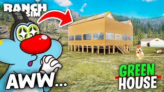 LETS BUILD A GREEN HOUSE!!! - (RANCH SIMULATOR ft.Oggy)#6 screenshot 5