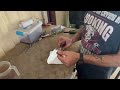 Global 20cm chef knife sharpness test.