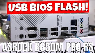 How To Use USB BIOS Flashback ASROCK B650M Pro RS