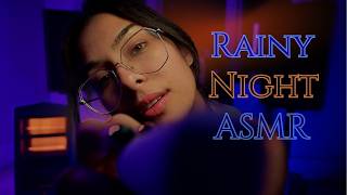 Gentle Rainy Night ASMR (Relaxing Triggers) 🎶🌧️☔️
