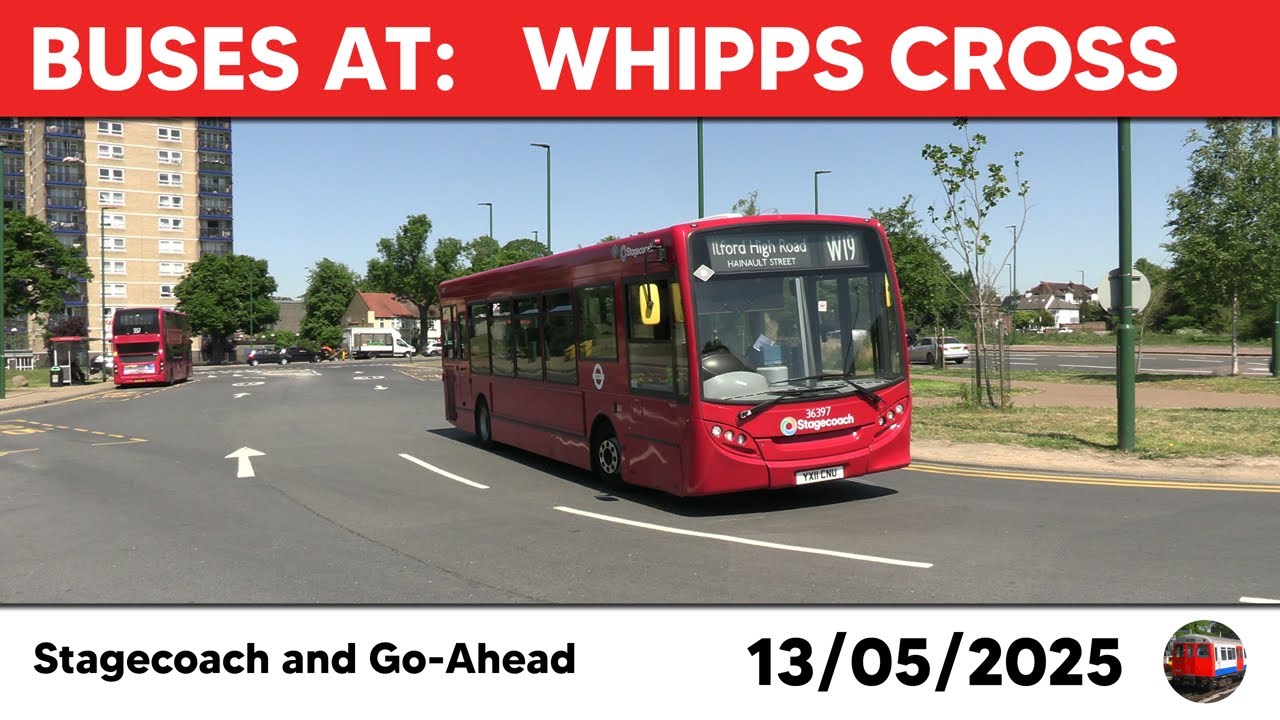 London buses at Whipps Cross 13/05/2025