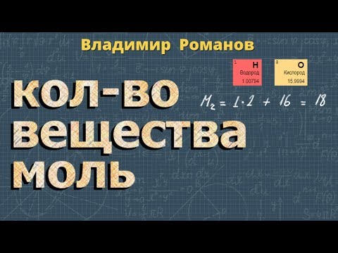 Молярная масса вещества МОЛЬ число Авогадро