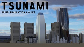Tsunami 2 Blender Fluid Simulation Cycles #b3d