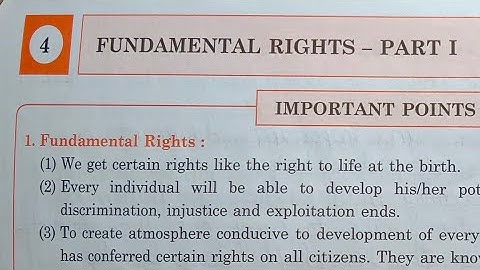 7th STD Civics Workbook Chp 4 Fundamental Rights - Part 1 @omeducation8606