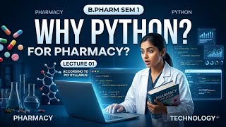 B.Pharm Semester 1 Python Programming 🐍 | Lecture 1 | Why Pharmacy Students Need Python | #bpharma
