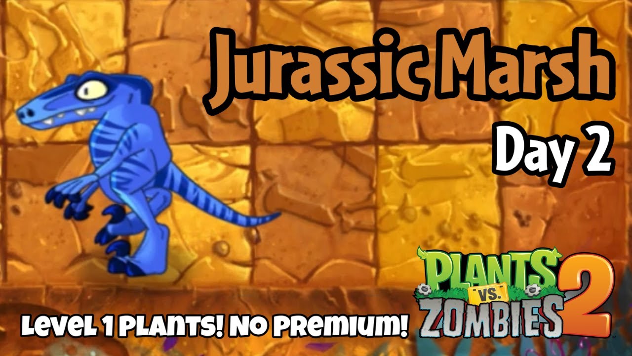 Plants vs Zombies 2 | Jurassic Marsh Day 2 - YouTube