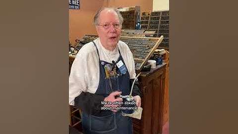 Routineonderhoud aan onze 170 jaar oude Washington handpers