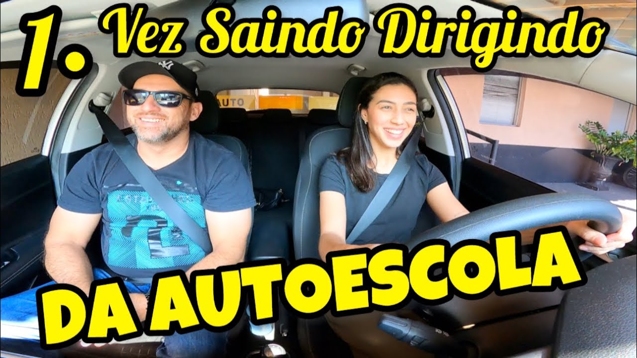 Primeira Vez Saindo Dirigindo da AutoEscola, Partiu Trânsito 🚘↔️🕹️⚠️ ...