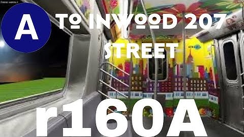 OpenBVE : R160A (A) train from Ozone Park–Lefferts Blvd to Inwood 207 Street