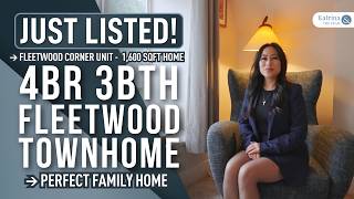 4 Bedroom Fleetwood Surrey Townhome | Corner Unit Near Future SkyTrain | 16388 85 Ave #50