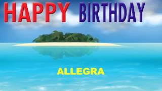 Allegra   Card Tarjeta - Happy Birthday