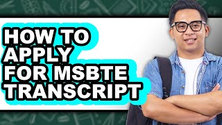How to Apply for Msbte Transcript (easy Method)