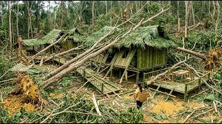 Unbelievable! She Rebuilt Her Bamboo House and Farm After a Massive Storm by @chucthihong1993