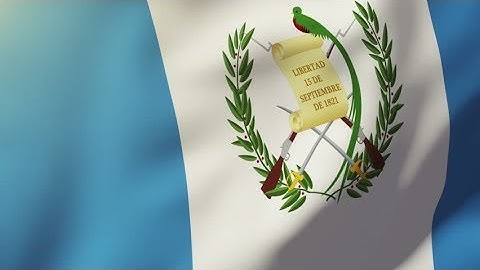 4K Guatemala flag waving in the wind. Looping sun rises style. Animation loop Stock video
