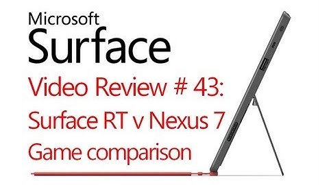 Microsoft Surface RT Review # 43: Surface RT v Nexus 7 - App/Game Comparison (Windows 8)