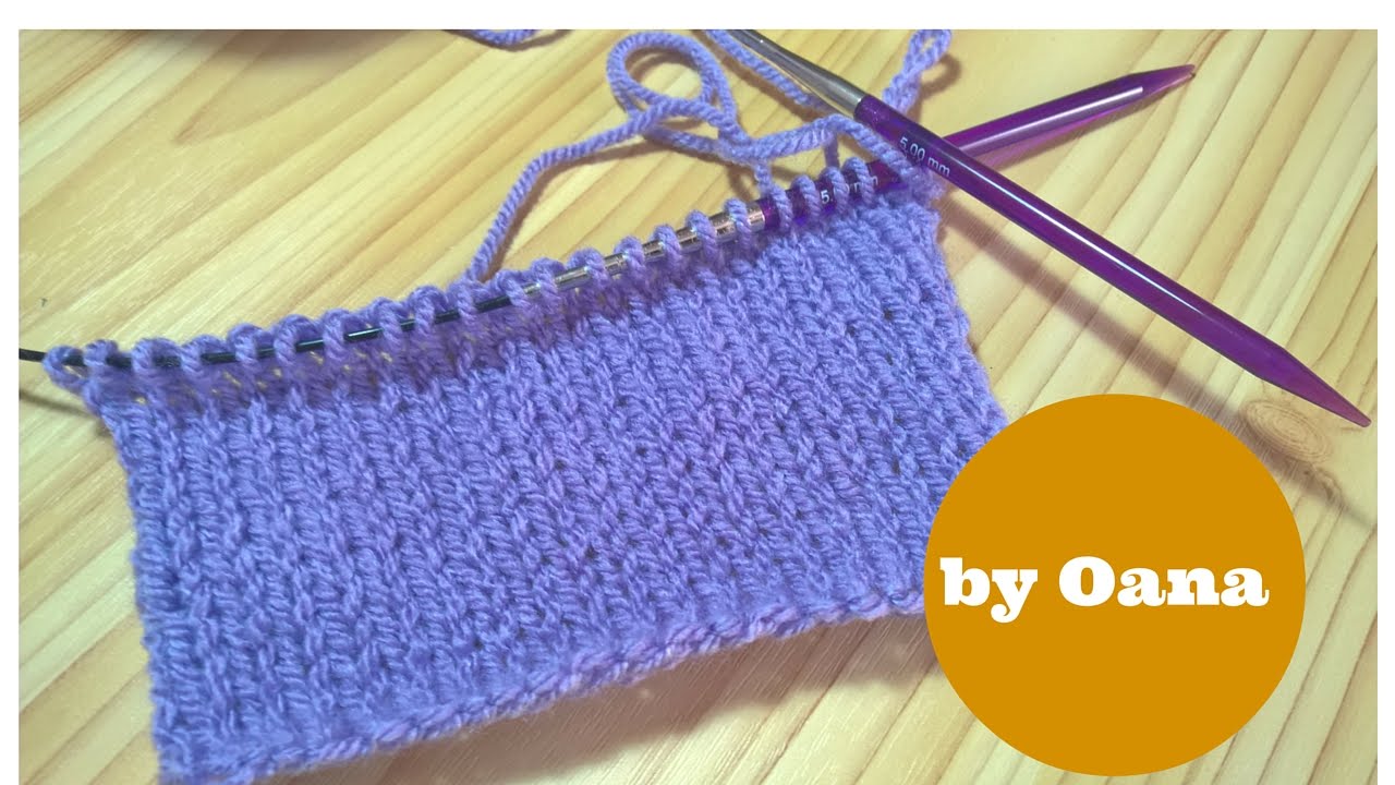 knitting for crocheters purl stitch by Oana - YouTube