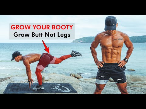 20 Min GROW YOUR BOOTY | Grow Butt Not Legs - Standing Only, No equipment