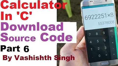 calculator in c in hindi ( Mini Project ) part 6 of 6