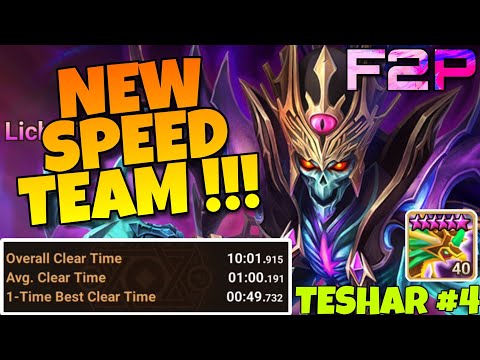 NEW NECRO ABYSS HARD SPEED TEAM !!! TESHAR JOURNEY #4 SUMMONERS WAR