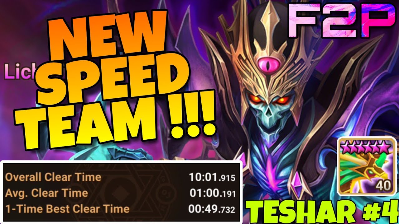 NEW NECRO ABYSS HARD SPEED TEAM !!! TESHAR JOURNEY #4 SUMMONERS WAR ...