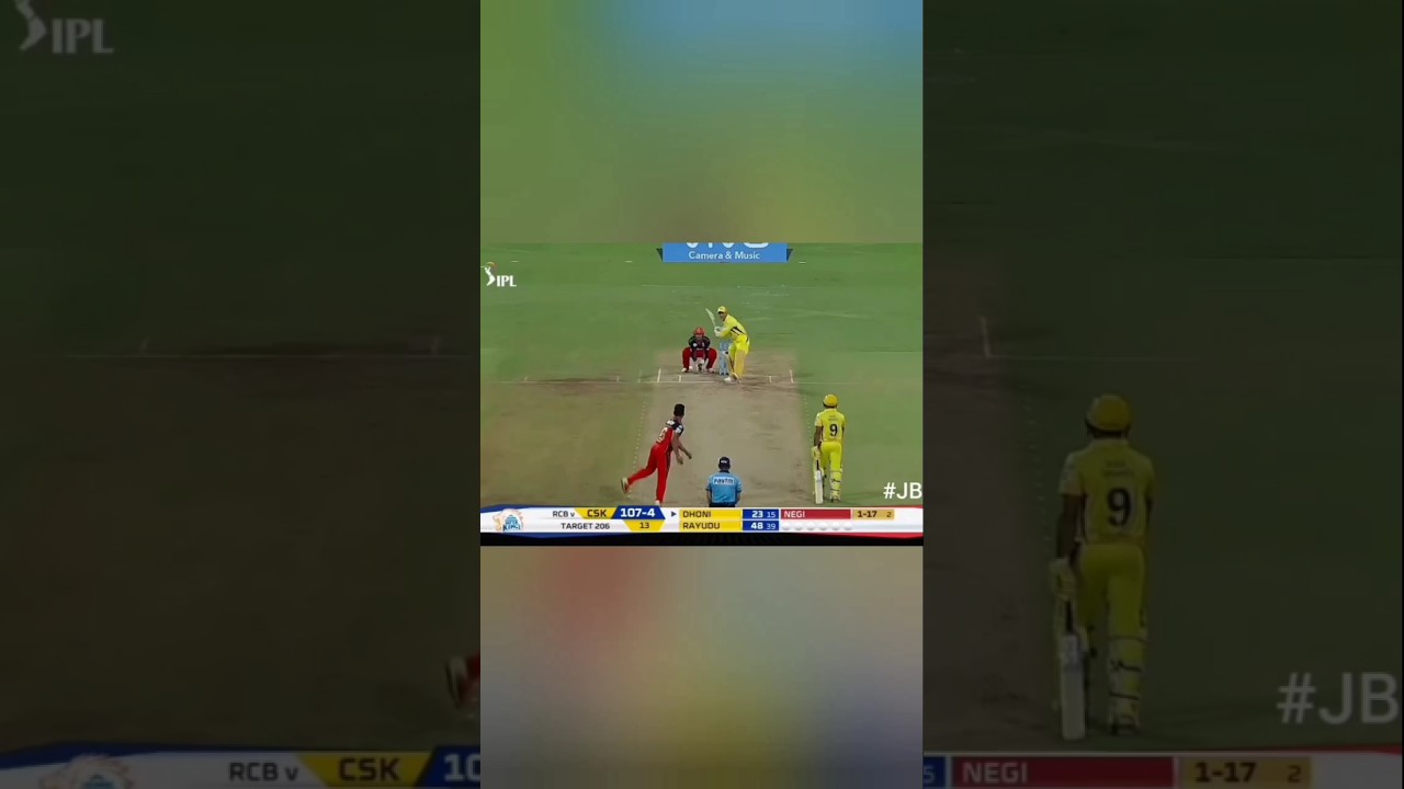 MS DHONI THE LEGEND X KANNODU KANBATHELLAM FINISH RCB 