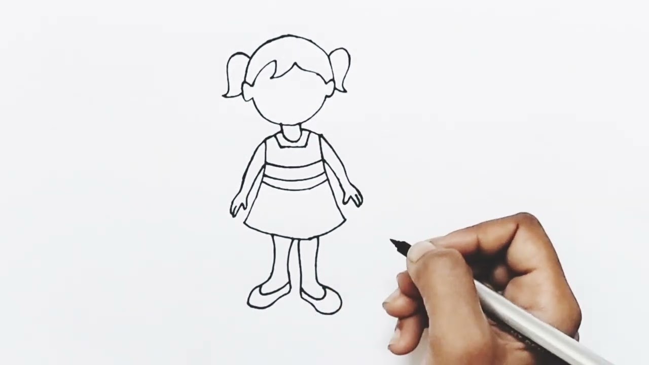 How to draw a girl #Girldrawing #Pencildrawing #Easydrawing #drawingneelu  #easydrawing #drawing #pencildrawing #simpledrawing #easydrawin... |  Instagram