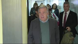 Arrival of António Guterres, Secretary-General of the United Nations